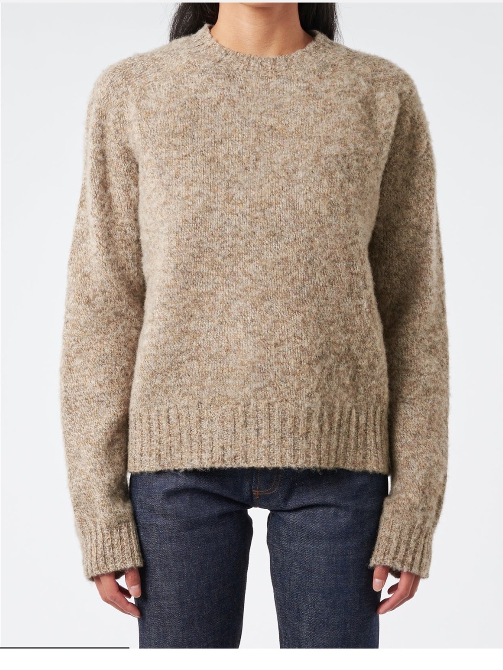 YMC Earth Jets knit crew - Beige